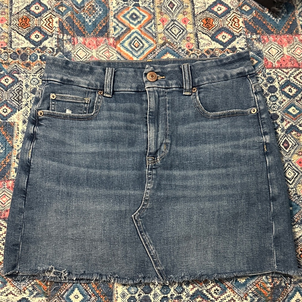 American Eagle Outfitters Denim Mini Skirt - Blue